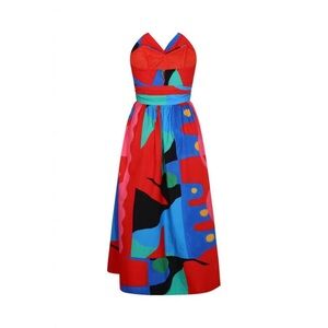 DE LORETA charro dress in zapoteco print